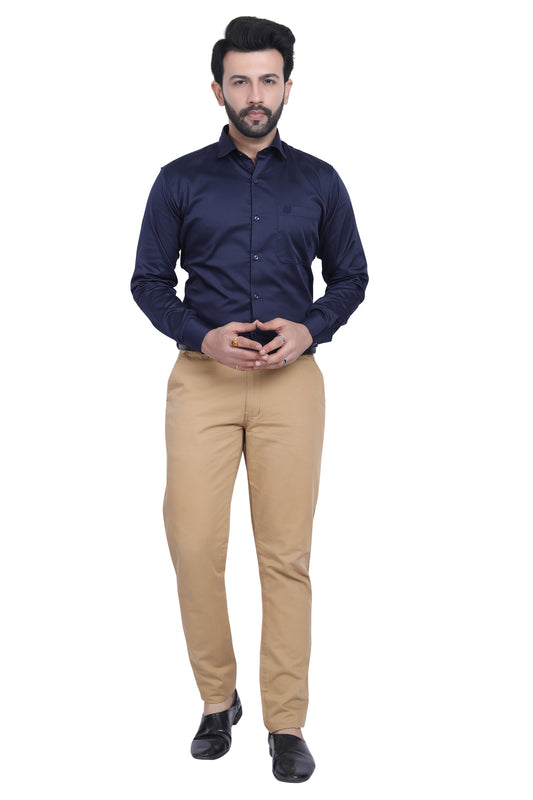 CLASSIC DEEP NAVY BLUE LYCRA SHIRT